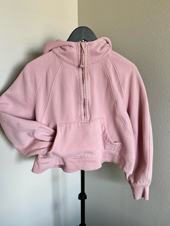 Lululemon Tops - Lululemon Pink Taupe Scuba Oversized Half-Zip Hoodie